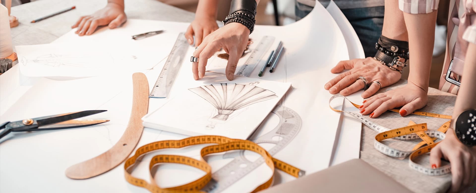Designers design process new fashion collection