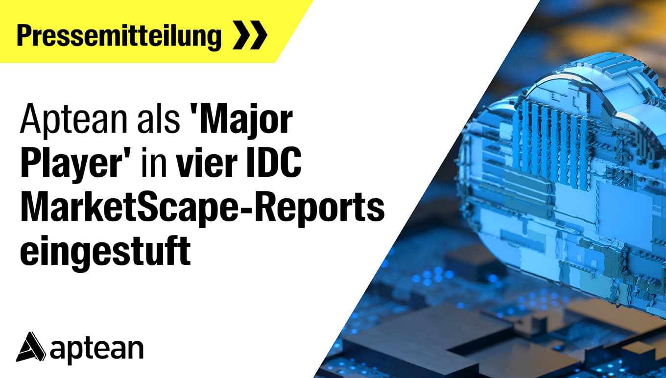 Aptean als „Major Player“ in 4 IDC MarketScape-Berichten benannt