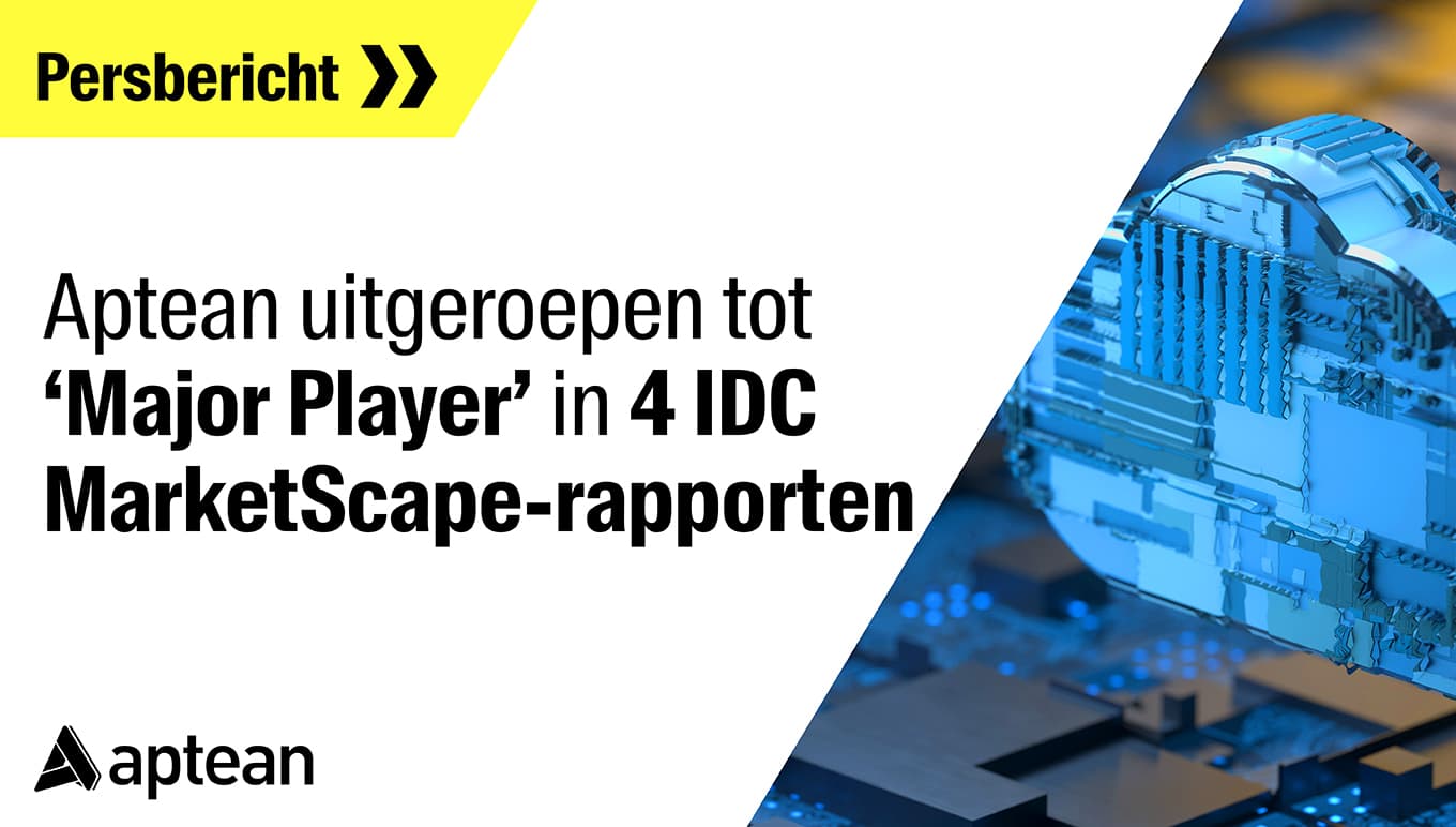 Aptean uitgeroepen tot “Major Player’ in 4 IDC MarketScape-rapporten