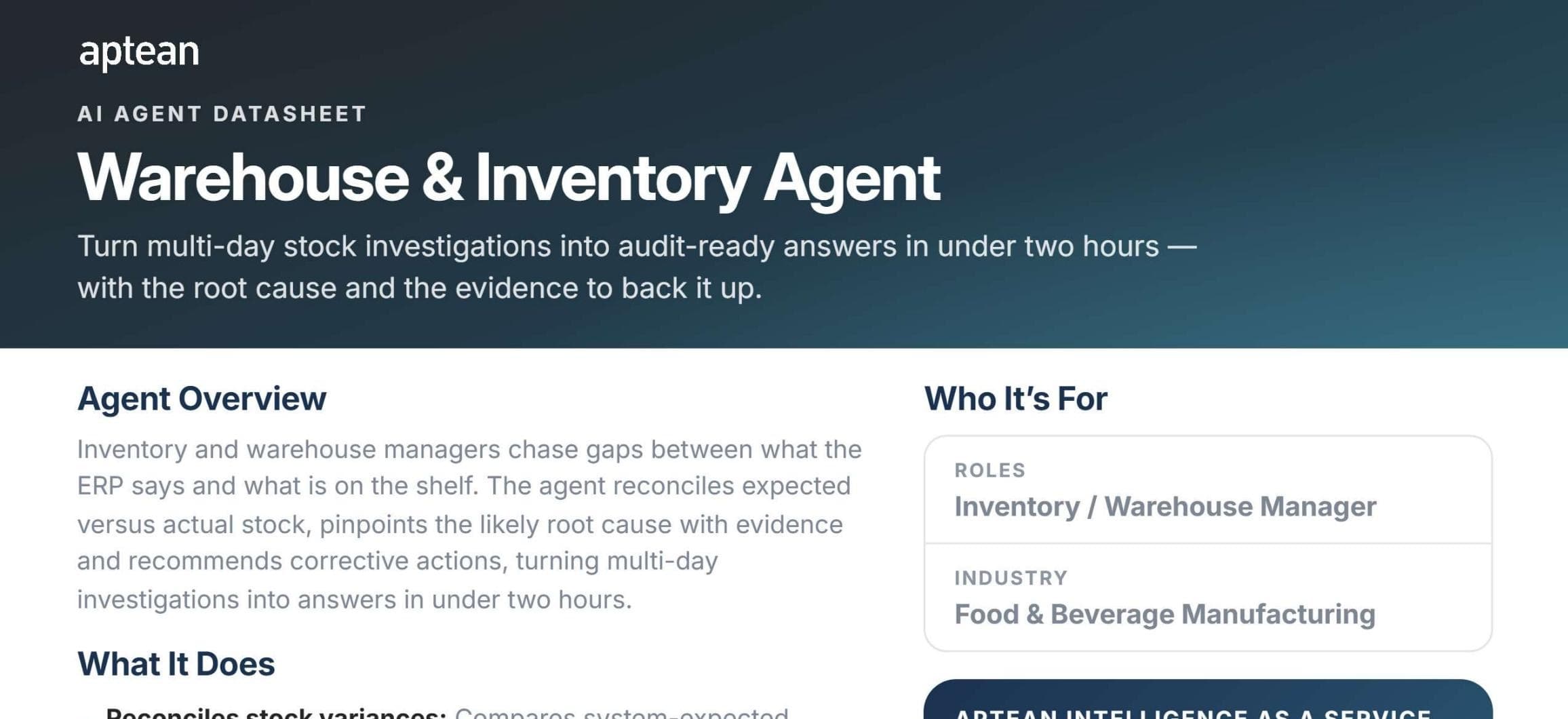 Warehouse & Inventory Agent
