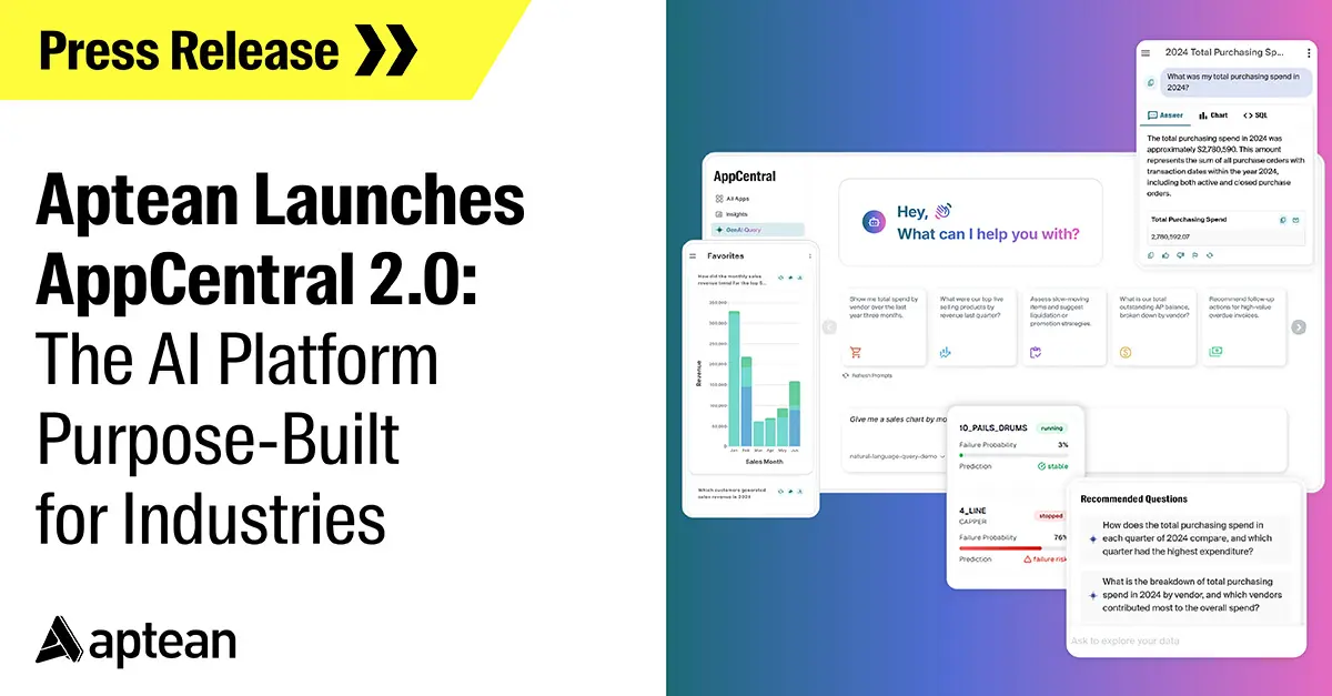 card-aptean-launches-appcentral-20-the-ai-platform-purpose-built-for-industries