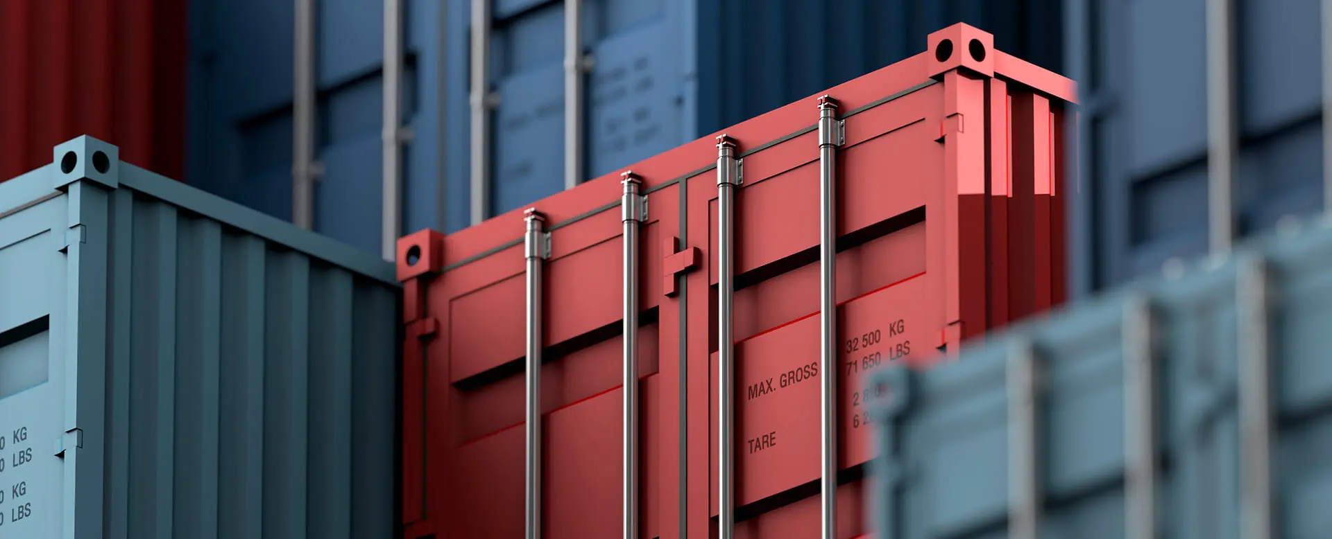 Shipping container used for warehouse management and logistics operations