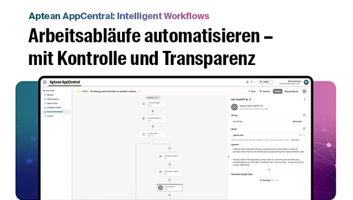 Aptean Intelligence: Intelligente Arbeitsabläufe