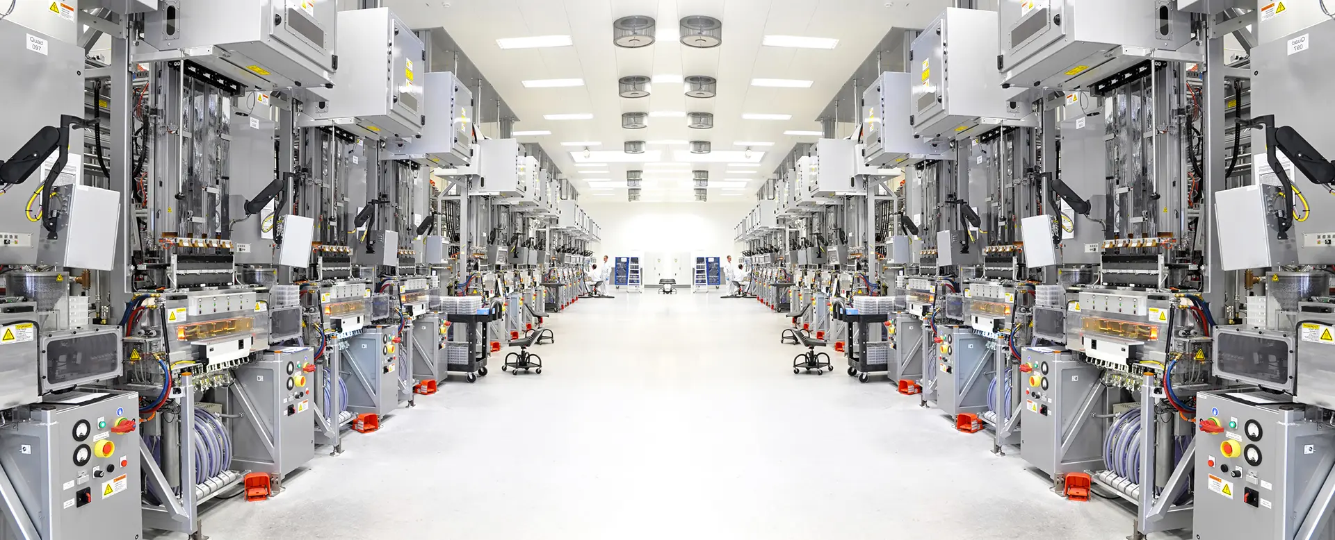 High-tech manufacturing equipment inside an industrial production facility